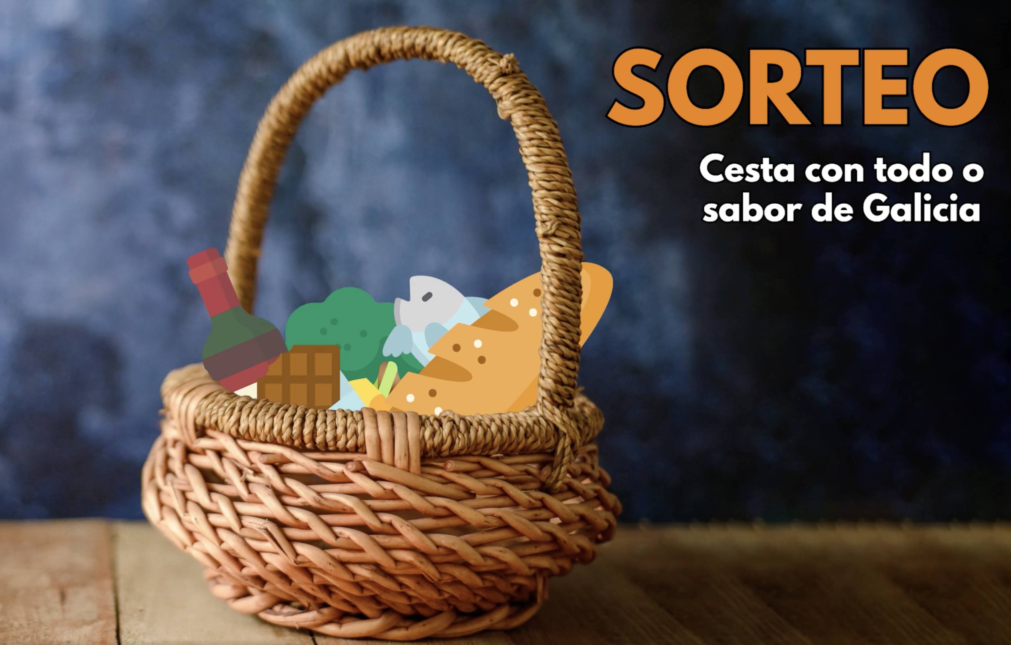 SORTEAMOS UNA CESTA DE SABORES GALLEGOS EN NUESTRAS REDES SOCIALES 