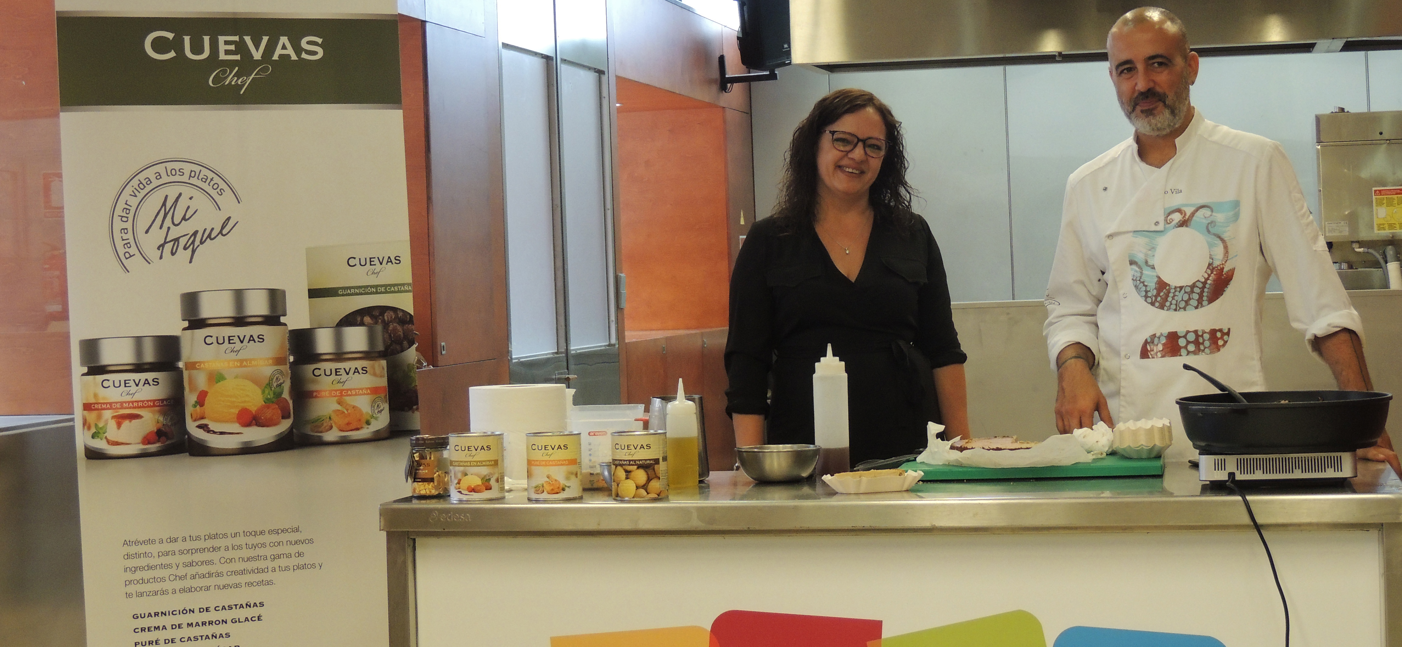 LA CASTAÑA DE CUEVAS CHEF LLEGA AL MERCADO DE ABASTOS DE SANTIAGO DE COMPOSTELA