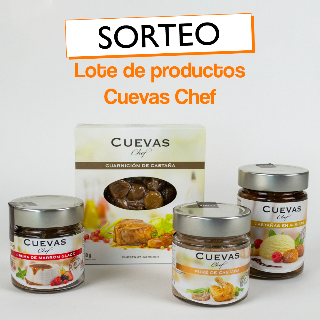 SORTEO DE UN LOTE CUEVAS CHEF EN NUESTRAS REDES SOCIALES