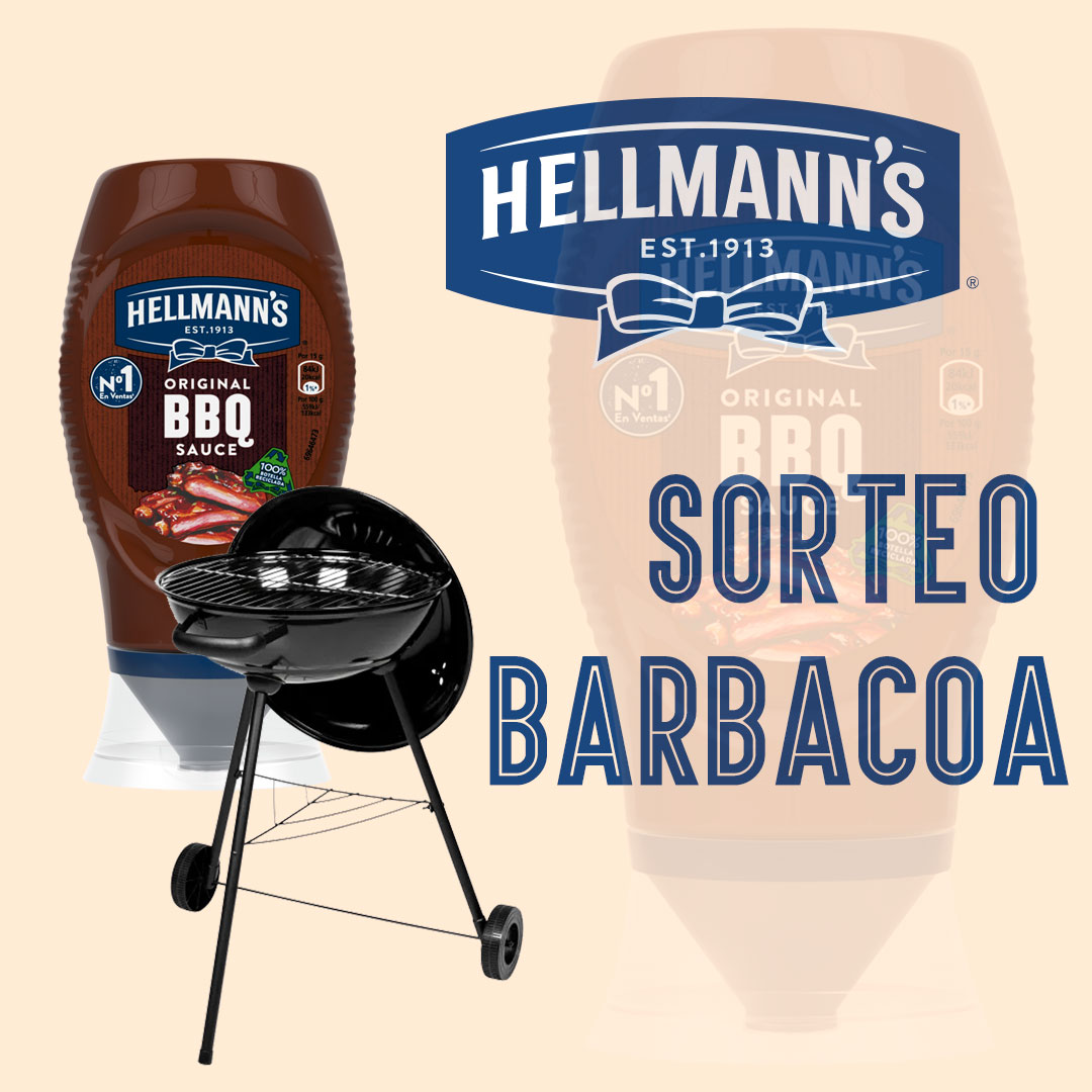 SORTEAMOS UNA BARBACOA CON HELLMAN´S EN LA APERTURA DE CUEVAS CASH BURELA 